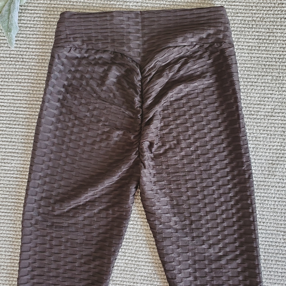 🔅🔅Honeycomb Booty Contouring Leggings TikTok Pants NWOT - Picture 7 of 8